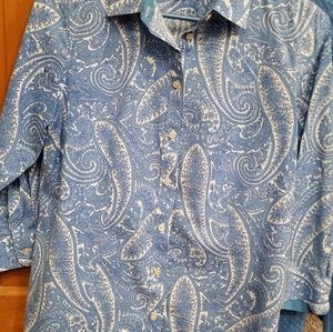 Talbots blouse and sweater bundle.